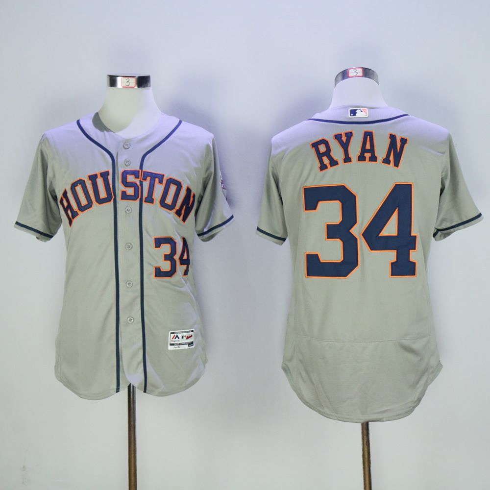 Men Houston Astros #34 Ryan Grey MLB Jerseys->houston astros->MLB Jersey
